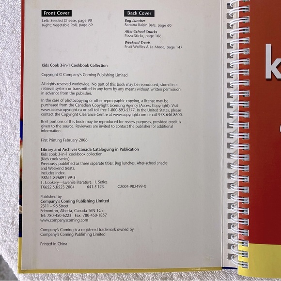 Vintage Company’s Coming Lids Cook 3in1 Collection Cookbook - Picture 3 of 13